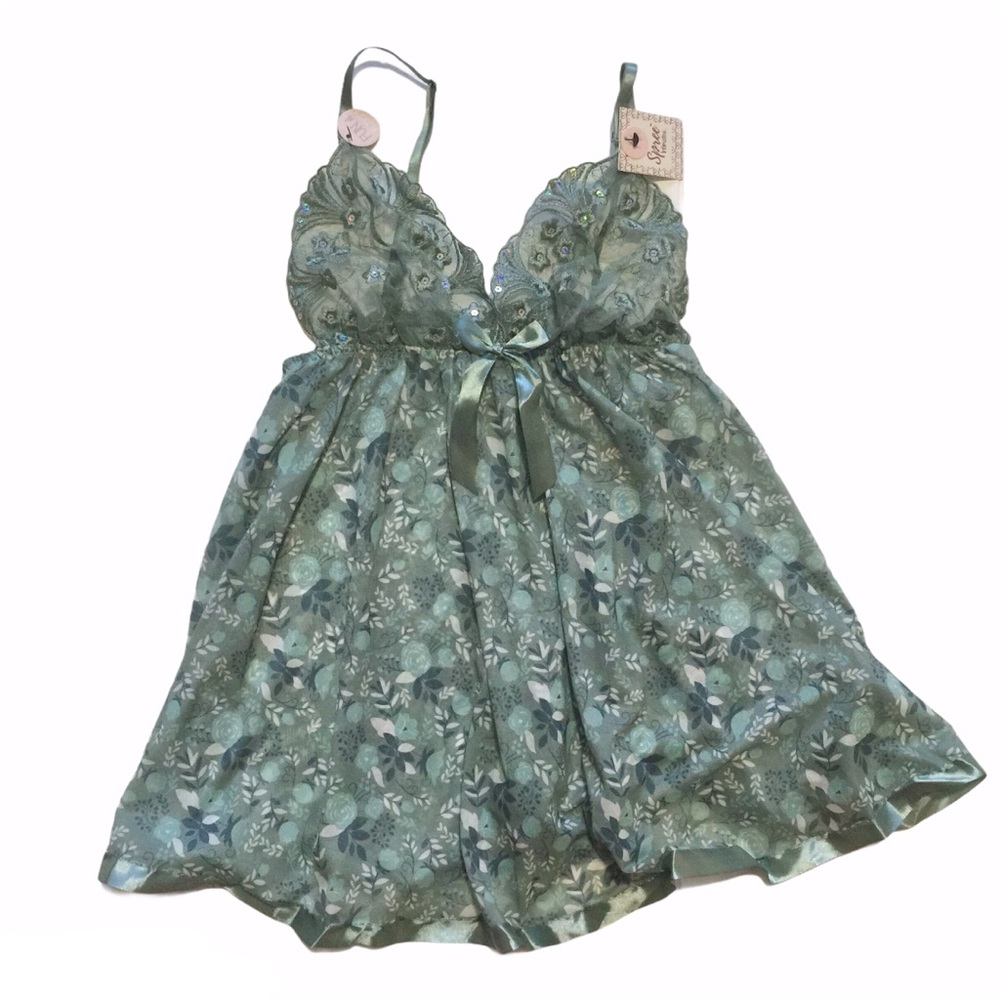 Spree Intimates Lingerie Floral Size M